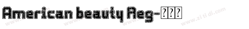 American beauty Reg字体转换